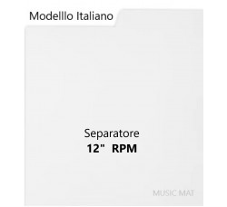Separatore "MUSIC MAT" per 12"/LP / FOREX Mod. Italiano / colore Bianco / F8155 