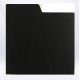 MUSIC MAT - Separatore, Divisore per dischi 45 giri 7" mod. F60378 colore NERO (set 10 pezzi)