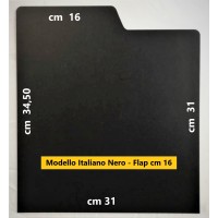 Separatore Modello Italiano colore NERO flap da cm 16 - per dischi (12" LP) Cod.S8155
