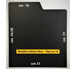 Separatore Modello Italiano colore NERO flap da cm 16 - per dischi (12" LP) Cod.S8155