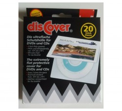 Bustine in PP pesante per CD,DVD disCover® / Conf.20 Bustine/ cod.60138