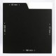 MUSIC MAT - Separatore, Divisore per dischi 45 giri 7" mod. F60378 colore NERO (set 10 pezzi)