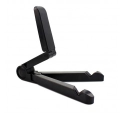 MM - Supporto da tavolo colore nero / supporto pieghevole per dischi in vinile 