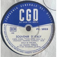 Jula de Palma Gianni Ferrio, Souvenir D'italy, L'oro, 10", 78 RPM