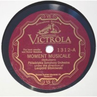 Moment Musicale / Rosamunde/ Leopold Stokowski / 10", 78 RPM