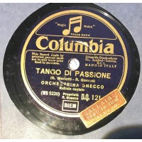 Orchestrina Gnecco / Tango di passione / 10", 78 RPM