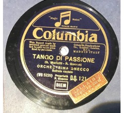 Orchestrina Gnecco / Tango di passione / 10", 78 RPM