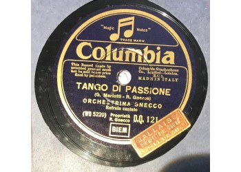 Orchestrina Gnecco / Tango di passione / Rose e Viole 10", 78 RPM