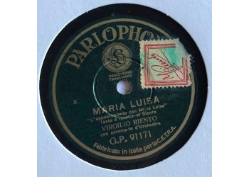 Virgilio Riento / Maria Luisa / 10", 78 RPM
