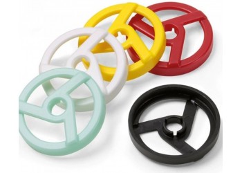 SHENG YA 207809 - Adattatori per giradischi 5 colori / conf 5.pezzi 