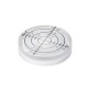 MUSIC MAT 207497- Livella a bolla circolare (bianco) per livellamento giradischi - Ø32mm Alt.7mm