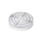 MUSIC MAT - Livella a bolla circolare (bianco) per livellamento giradischi - Ø32mm Alt.7mm