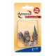 DYNAVOX - Picchi Punte Cromo (silver) Blister set 4 pezzi, Antirumore, Assorbitori