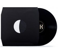 Buste interne MUSIC MAT Foderate LP 12"Inch colore NERO carta 80 g/m² angoli tagliati Cod.60031