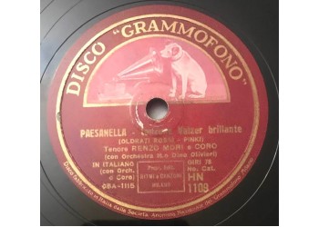Daniella Serra - Paesanella - 10", 78 giri