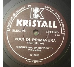 Orchestra da Concerto Viennese - Voci di Primavera  - 10", 78 giri