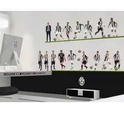 Juventus team, 16 players / Poster Adesivo da Parete Removibile / 50X70 (n. 2 fogli)