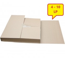 Scatola di cartone KRAFT" per spedire di 1/10 LP 12" - cod.600302