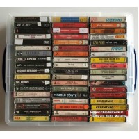 REALLY USEFUL Contenitore Antiurto in PVC trasparente per 50/55 Musicassette