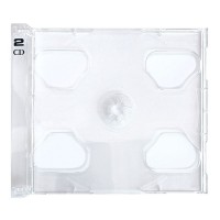 MUSIC MAT - Vassoio Trasparente per Custodia CD 10.4 mm 1-2 Alloggi - 10 pz