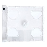 MUSIC MAT - Vassoio per custodia case CD 10.4 mm - colore CLEAR 1-2 alloggi (10 pz)