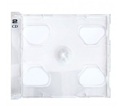 TRAY CD / per jewel case 10.4 mm / colore trasparente / 1-2 CD / cod.60251