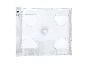 MUSIC MAT - Vassoio per custodia case CD 10.4 mm - colore CLEAR 1-2 alloggi (10 pz)