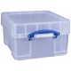 REALLY USEFUL - Box L18XL Contenitore Antiurto in PVC trasparente per 200/250 dischi vinile 7"/45 giri 