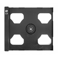 MUSIC MAT - Vassoio per custodia case CD 10.4 mm - colore nero 1-2 alloggi (conf.10 pezzi) 