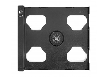 MUSIC MAT - Vassoio per custodia case CD 10.4 mm - colore nero 1-2 alloggi (conf.10 pezzi) 