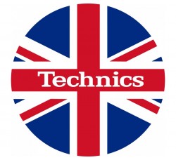 Tappetino TECHNICS Slipmats per Giradischi / Feltro antistatico grafica Flag UK -  1pz