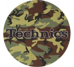 Tappetino TECHNICS Slipmats per Giradischi grafica Army / Feltro Antistatico - 1pz