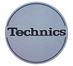 TECHNICS TAPPETINO SLIPMAT per Giradischi in feltro antistatico - Grafica GRIGIO CHIARO logo Nero