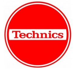 TECHNICS TAPPETINO SLIPMAT per Giradischi in feltro antistatico - Grafica BREAK logo Bianco