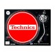 TECHNICS TAPPETINO SLIPMAT per Giradischi in feltro antistatico - Grafica BREAK logo Bianco