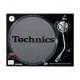 TECHNICS TAPPETINO SLIPMAT per Giradischi in feltro antistatico - Grafica GRIGIO logo Nero