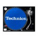 TECHNICS TAPPETINO SLIPMAT per Giradischi in feltro antistatico - Grafica BLU logo Bianco