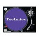 TECHNICS TAPPETINO SLIPMAT per Giradischi in feltro antistatico - Grafica VIOLA logo Bianco