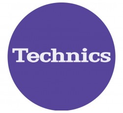 Tappetino TECHNICS Slipmats per giradischi / Feltro antistatico grafica Purple 1pz