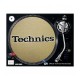 TECHNICS TAPPETINO SLIPMAT per Giradischi in feltro antistatico - Grafica GOLD logo Nero