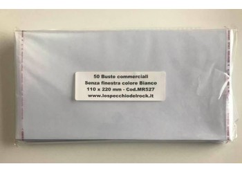 AV_BOX - Buste bianche senza finestra salva documenti, 50 pezzi