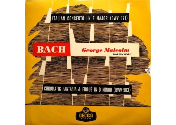 Bach Italian Concerto BWV971 - George Malcolm LP 10" Decca LW5170 Anno 1961 Bach Italian Concerto BWV971 - George Malcolm LP 10" Decca LW5170 Anno 1961