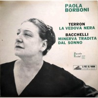 Paola Borboni - La Vedova Nera - Minerva Tradita Dal Sonno LP 10" QFLP 4081 Anno 1959 Paola Borboni - La Vedova Nera - Minerva Tradita Dal Sonno LP 10" QFLP 4081 Anno 1959