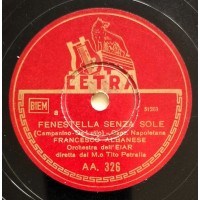 Francesco Albanese - Fenestella Senza Sole 78 Giri Cetra AA326 Anno 1941