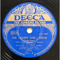 Anton Karas - Harry Lime Theme - Il Terzo Uomo 78 Giri Decca 671 - Anno 1950