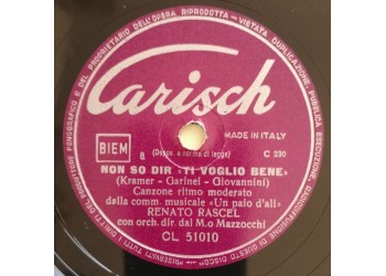 Renato Rascel - Domenica è Sempre Domenica -78 Giri Carisch CL 51010 - Anno 1957