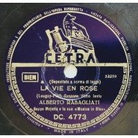 Alberto Rabagliati - La Vie En Rose - La Mer 78 Giri Cetra DC 4773 1948