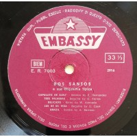 Dos Santos Orquestra Tipica - Mambo Rumba Beguine LP 10"  Embassy ER 7003