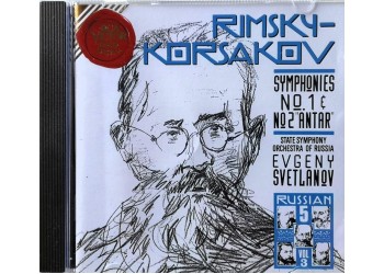 Rimsky‑Korsakov – Symphonies No.1 & No.2 “Antar” – CD NM – Svetlanov – 1994