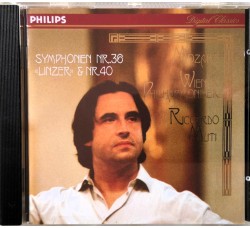 Mozart – Sinfonie 36 “Linz” & 40 – Muti · Wiener Philharmoniker – CD NM Mozart – Sinfonie 36 “Linz” & 40 – Muti · Wiener Philharmoniker – CD NM